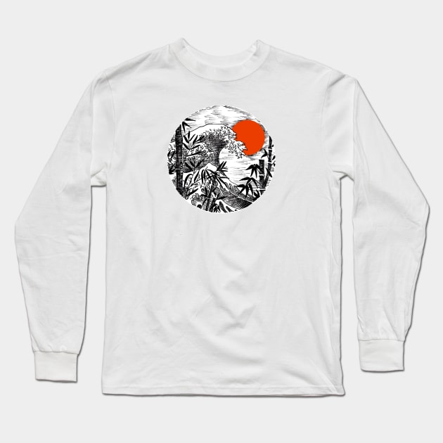 Waves Long Sleeve T-Shirt by guypsycho